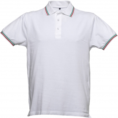 Tricou polo Aostra JRC, barbati, alb
